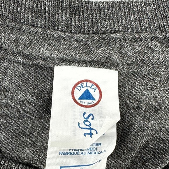 Delta Women's Size Small Tee Shirt Nashville Short Sleeve Gray Preowned - Picture 4 of 12